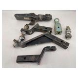 Assorted Trailer Hitch Receivers and Balls