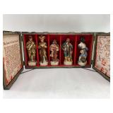 Lewis & Clark Commemorative Porcelain Figures in Wooden Case