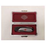 Fred Carter Cryoedge Custom Harley-Davidson Knife in Case