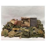 Military Gear Lot: US Army Pouches, Shovel, and Accessories