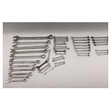 Assorted Wrenches - Combination, Open End, and Ratcheting