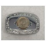 1979 Susan B. Anthony Dollar Coin Belt Buckle
