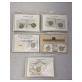 Heritage Statehood Collection U.S. Commemorative Quarters and Stamps Lot