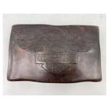 Harley-Davidson Carved Wood Keepsake Box