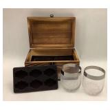 Harley-Davidson Big Sky Barware Set in Wooden Box