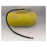 Yellow Portable Air Tank with Gauge and Hose