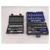 Two Socket Sets: Husky and Kobalt with Cases