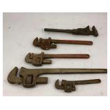 Assorted Pipe Wrench Collection