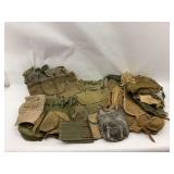 Bulk Lot of Military Canvas Bags and Pouches