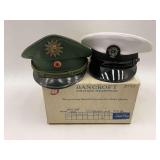 Two Bancroft Military Caps - USN and German