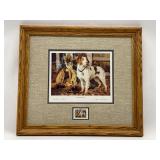 Framed Sharon Anderson "October Hunt" Print with Stamp