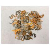 Collection of Cut Puzzle Coins: Variety of Designs and Years