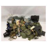 Military Surplus Lot - Pouches, Belts, Suspenders and More