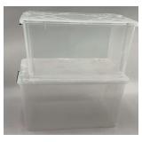 Two Plastic Storage Containers
