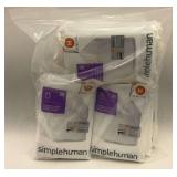 Simplehuman 30-35L Custom Fit Trash can Liners - 9 Bags