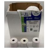 Box of 48 Thermal Receipt Paper Rolls - 3 1/8 Inch Wide