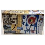 Axe Throw Target with Throwing Stars