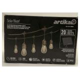 Artika Solar Blaze 20 LED Bulb Solar String Lights - New In Box