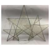 Lighted Star Trio - 3 Piece Set