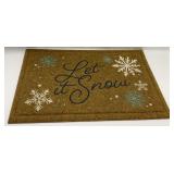 Winter Themed "Let It Snow" Doormat