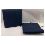 Sunbrella Navy Blue Outdoor Seat Pad Cushions - Set of 2