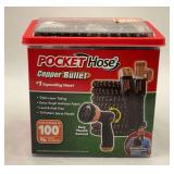 New Pocket Hose Copper Bullet Expanding Garden Hose - 100ft