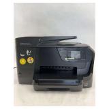 Printer has 4 stickers on the front left and rubbing marks on the sides. No toner.