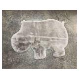 Novelty Hippo Shaped Rug 32x48