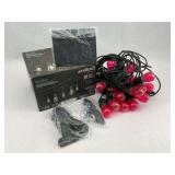 Artika Solar Blaze 20 LED Bulb Red String Lights 42 ft