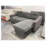 Gray Sectional Sofa with Chaise & Storage