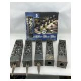 Tommy Bahama LED Solar Bollard Lights - 5 Pack