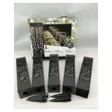 Tommy Bahama LED Solar Bollard Lights - Set of 5