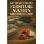 53-foot semi trailer packed with a diverse mix of furniture