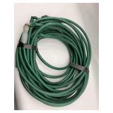 Coiled Green Garden Hose