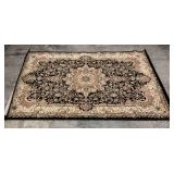 Thomasville Timeless Classic Area Rug - Selby Black Floral Pattern