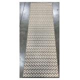 Chevron Pattern Runner Rug, 24 x 72 Inches