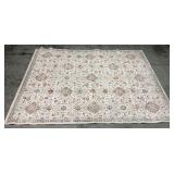 Centenno Ivory and Blue Area Rug, 7 ft 10 in x 10 ft