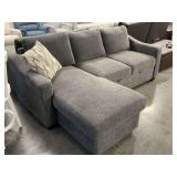 Coddle Brand Gray Fabric Sectional Sofa with Storage and Sleeper, 90 x 64 x 36 Inches