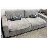 Henredon Dual Reclining Sofa with Accent Pillows