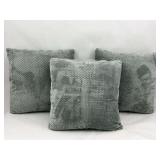 Set of Three Decorative Throw Pillows