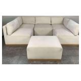 Modular Sectional Sofa with Ottoman
