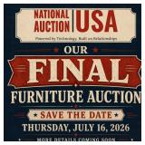 This is it! Last Showroom Floor Model Furniture Auction! Balance of the 53ft Semi Load!