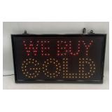 We Buy Gold, Lighted Sign.