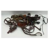 Assorted Leather Horse Tack, Halters & Rope