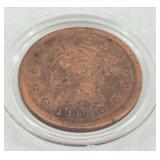 1844 United States Braided Hair Large Cent