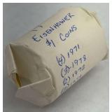 Eisenhower Dollar Coins Paper Roll