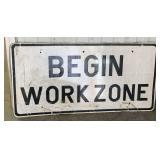 Aluminum, Out of Date Construction Sign