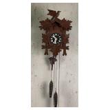 Cuckoo Clock Mfg. Co. Leaf & Bird Clock c. 1950s