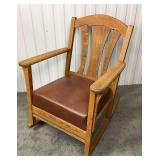 Quartersawn Oak Mission Rocker c. 1905–1920