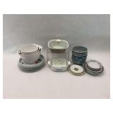 Assorted Kitchenware and Ceramic Dinnerware Group